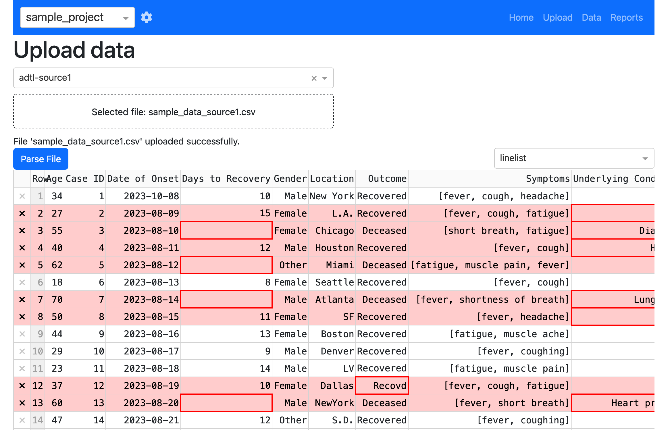datatable